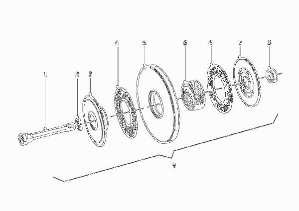 Кривошипно-шатунный механизм для BMW T60 R60/2 0 (схема запчастей)