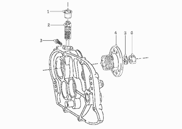 Коробка передач для BMW T50 R50 S 0 (схема запчастей)