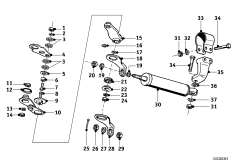 Амортизатор рулевого управления для BMW T50 R50 S 0 (схема запасных частей)