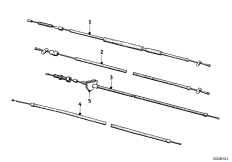 Тросовые приводы для BMW T69 R69 0 (схема запасных частей)