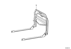 Система транспортировки багажа для BMW T60 R60 0 (схема запасных частей)