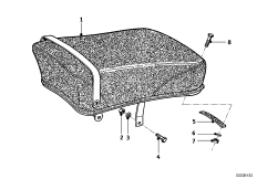 Сиденье для MOTO T25 R25/3 0 (схема запасных частей)