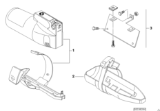 Огнетушитель порошковый для BMW E30 325i M20 (схема запасных частей)