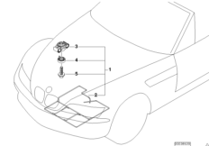 Защитная оболочка от грызунов для BMW Z3 Z3 M3.2 S50 (схема запасных частей)
