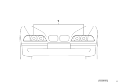 Комплект дооснащения ксеноновой фары для BMW E46 318i N42 (схема запасных частей)