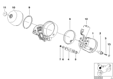 Спидометр для BMW 59C1 R 1200 C 03 (0329,0379) 0 (схема запасных частей)