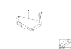 Кабельный канал/кронштейн ЭБУ для BMW Z3 Z3 1.8 M43 (схема запасных частей)