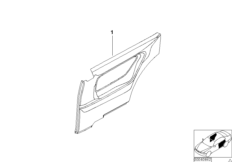 Индивид.боковая обшивка частично кожа для BMW E36 316i 1.6 M43 (схема запасных частей)
