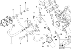 Головка блока цилиндров-Vanos/доп.элем. для BMW E52 Z8 S62 (схема запасных частей)