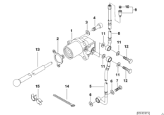 Привод управления сцеплением для MOTO K41 K 1200 GT 01 (0548,0558) 0 (схема запасных частей)
