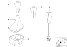 Головки / крышки рычага ПП для BMW Z3 Z3 M3.2 S54 (схема запасных частей)