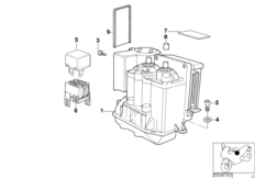Модулятор давления ABS для BMW R21A R 1150 GS Adv. 01 (0441,0492) 0 (схема запасных частей)