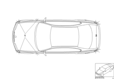 Комплект доосн.фонарей указ.повор.белый для BMW E46 330d M57N (схема запасных частей)