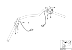 Комбинированный выключатель на руле для BMW R28 R 850 R 02 (0428) 0 (схема запасных частей)
