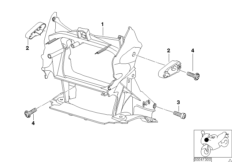 Передний кронштейн для BMW R21 R 1150 GS 00 (0415,0495) 0 (схема запасных частей)