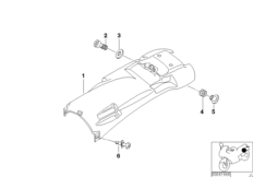 Колпак колеса Зд для BMW R21 R 1150 GS 00 (0415,0495) 0 (схема запасных частей)