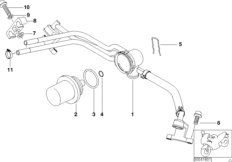 Распределитель топлива/регулят.давления для BMW A61 A61 (9251) 0 (схема запасных частей)