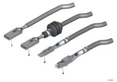 Пластинчатые контакты/пружинящ. контакты для BMW E46 325Ci M54 (схема запасных частей)