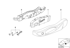 Сиденье Пд детали привода сиденья для BMW E53 X5 3.0d M57N (схема запасных частей)