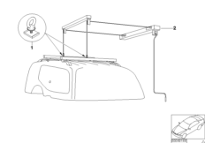 Адаптер (универс.подъемник) для тента для BMW E46 330xd M57 (схема запасных частей)