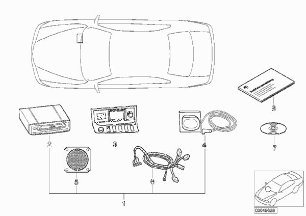 Сист.нав., стрелочный указатель/детали для BMW E36 325tds M51 (схема запчастей)
