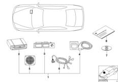 Сист.нав., стрелочный указатель/детали для BMW E46 320Ci M54 (схема запасных частей)