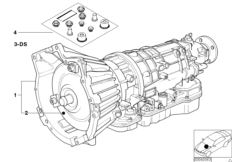 Автоматическая коробка пер. A4S270/310R для BMW E34 525td M51 (схема запасных частей)