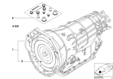 Автоматическая коробка передач A5S560Z для BMW E34 540i M60 (схема запасных частей)