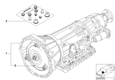 Автоматическая коробка передач A5S300J для BMW E34 520i M50 (схема запасных частей)