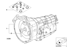 Автоматическая коробка передач A5S310Z для BMW E34 525ix M50 (схема запасных частей)