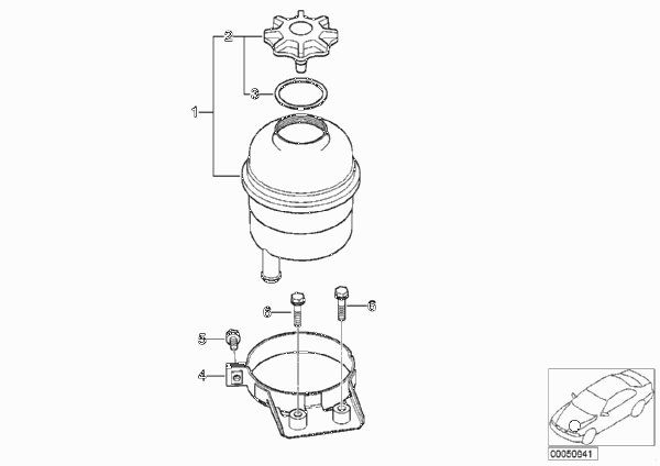 Масляный резервуар/детали для BMW E53 X5 4.6is M62 (схема запчастей)