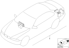 К-т доосн.сист.навигации с борт.монит. для BMW E39 525tds M51 (схема запасных частей)