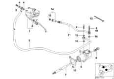 Привод управления сцеплением для MOTO 259S R 1100 S 98 (0422,0432) 0 (схема запасных частей)