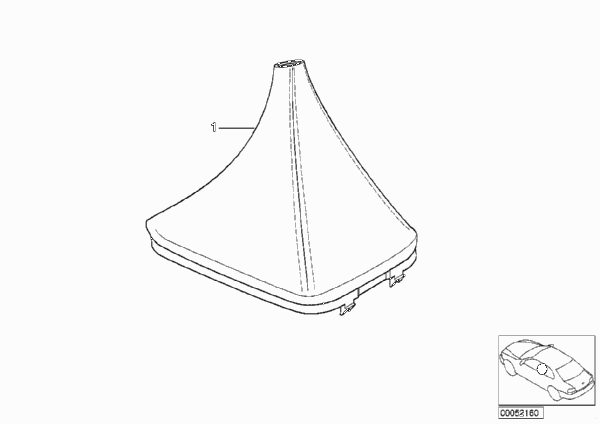 Индивид.головка рычага ПП/кожаный чехол для BMW Z3 Z3 3.0i M54 (схема запчастей)