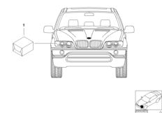 Комплект дооснащения ксеноновой фары для BMW E53 X5 3.0i M54 (схема запасных частей)