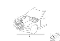Комплект дооснащения кондиционера для BMW Z3 Z3 1.8 M43 (схема запасных частей)