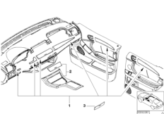 Доосн.отд.из цен.п.дер.тополь rauchgrau для BMW E53 X5 3.0d M57 (схема запасных частей)