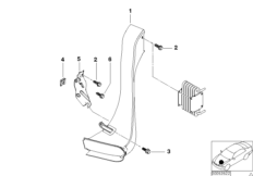 Топливный фильтр/ система охлажд.топлива для BMW E46 330d M57 (схема запасных частей)