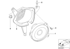 Стереосистема Зд для BMW E46 316i N46 (схема запасных частей)