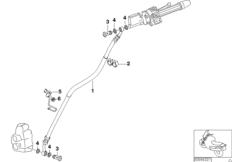Трубопровод торм.привода Пд не для ABS для MOTO R13 F 650 GS 00 (0172,0182) 0 (схема запасных частей)