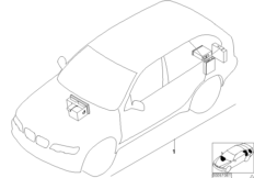 К-т доосн.сист.навигации с борт.монит. для BMW E39 520i M52 (схема запасных частей)