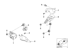 Датчик регулировки угла наклона фар для BMW E52 Z8 S62 (схема запасных частей)