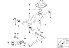 Механизм перекл.передач МКПП/полноприв. для BMW E46 330xd M57N (схема запасных частей)