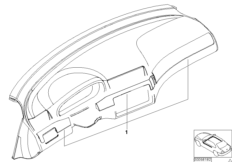 Инд.отделка деревом декор.планки компл. для BMW E46 325Ci M54 (схема запасных частей)