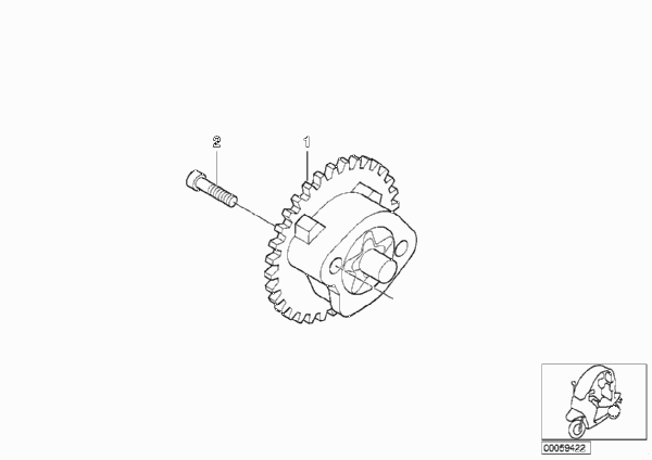 Детали масляного насоса для BMW C1N C1 (0191) 0 (схема запчастей)