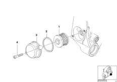 Масляный фильтр для BMW C1N C1 200 (0192) 0 (схема запасных частей)