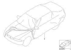 Защитный кожух для BMW E46 325xi M54 (схема запасных частей)