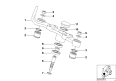 Перемычка вилки Вх для BMW C1N C1 200 (0192) 0 (схема запасных частей)