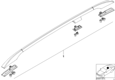 Компл. дооснащения леера для BMW E53 X5 3.0i M54 (схема запасных частей)