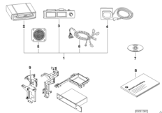 Сист.нав., стрелочный указатель/детали для BMW E46 328i M52 (схема запасных частей)